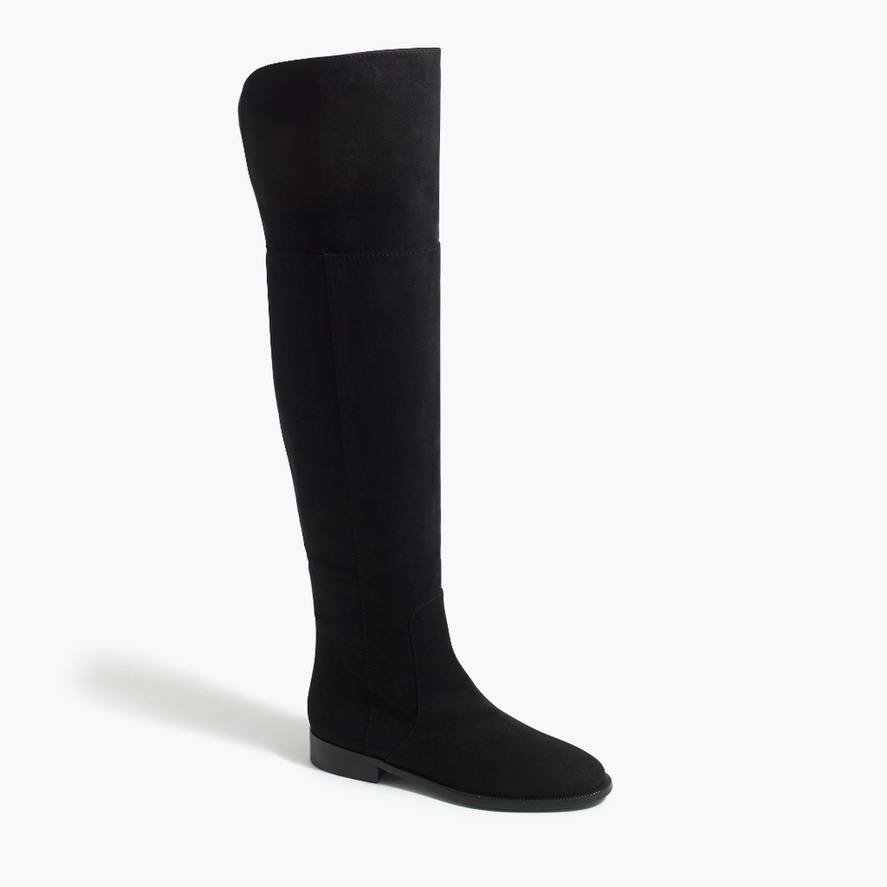 J. CREW MICROSUEDE OVER-THE-KNEE BOOTS
